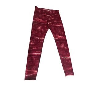 Old Navy Active Maroon Space-Dye Leggings – Size L